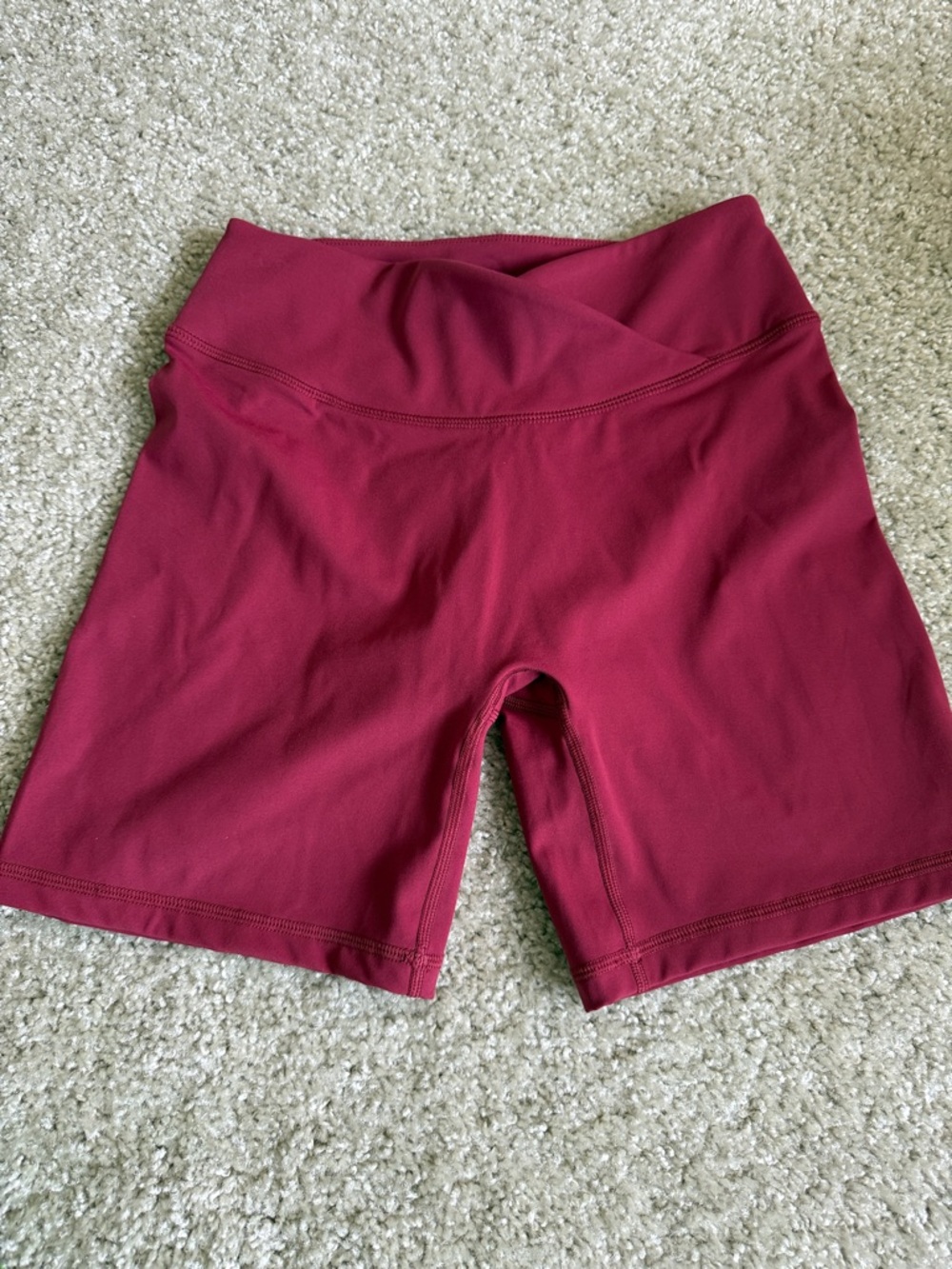 Oner Active Wine High-Rise Athletic Bike Shorts